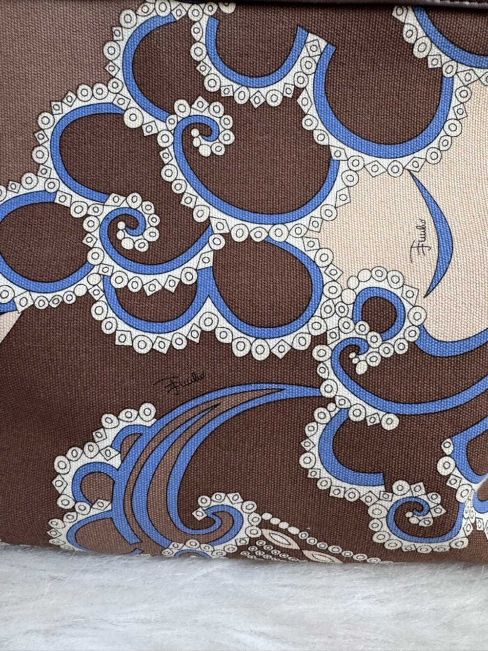 Authentic brown Emilio Pucci tote bag - Picture 7 of 9
